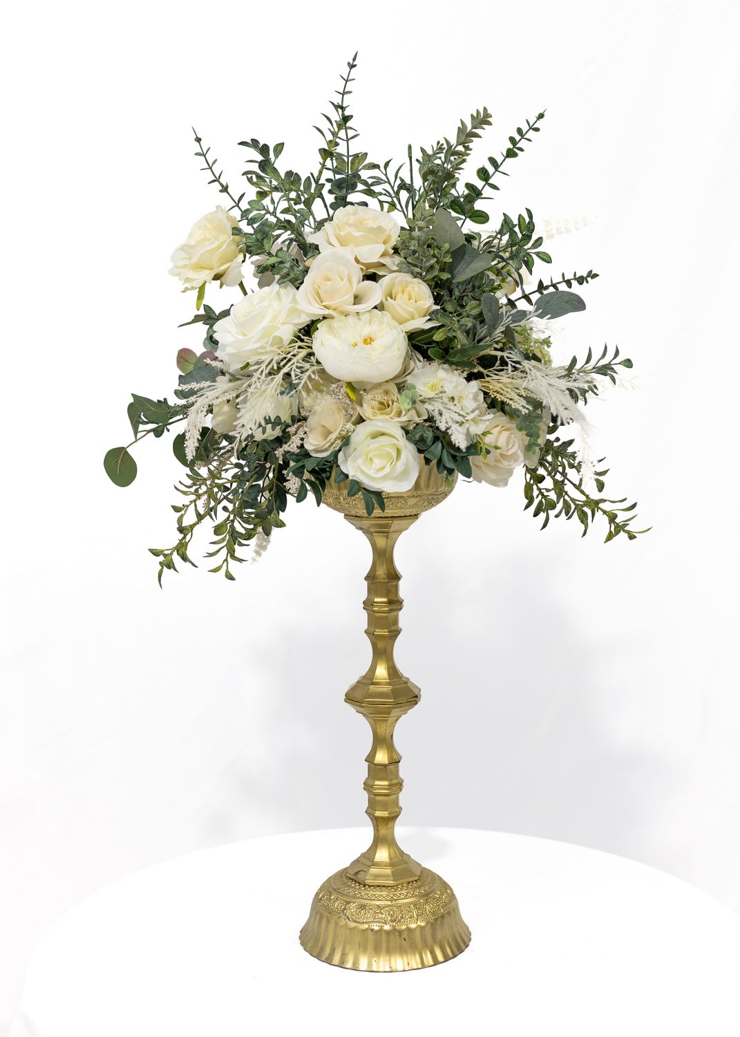 Field of Dreams Tall Gold Vase Large Centerpiece (Rental)