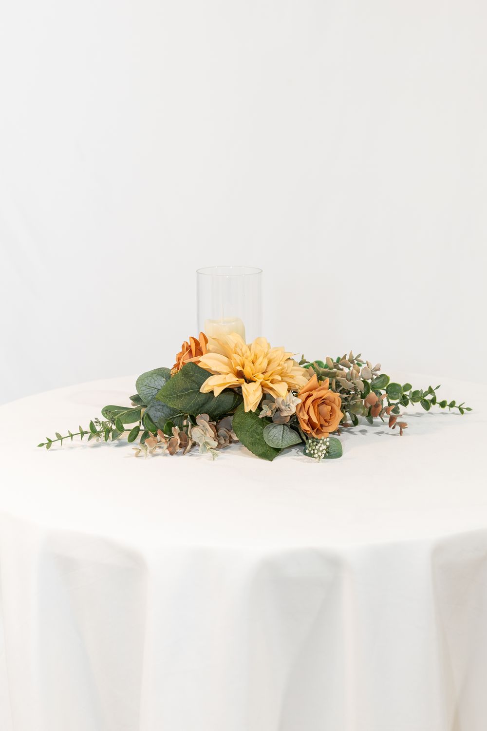 Rustic Romance Flat Floral Centerpiece (Rental)