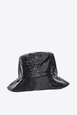 CAPPELLO A SECCHIELLO VERNICE COCCO
