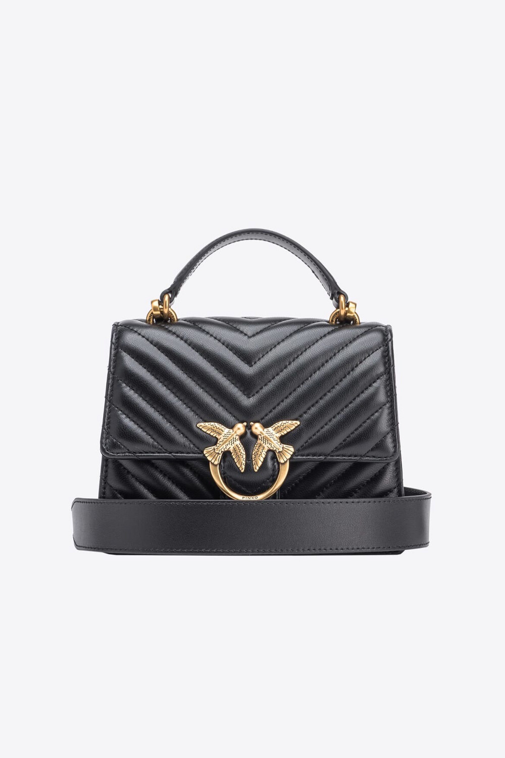MINI LOVE BAG TOP HANDLE LIGHT CHEVRON
