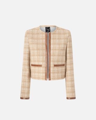 GIACCA IN TWEED E SIMILPELLE
