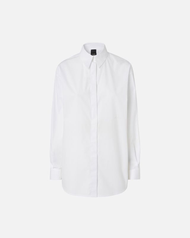 CAMICIA OVERSIZE IN POPELINE