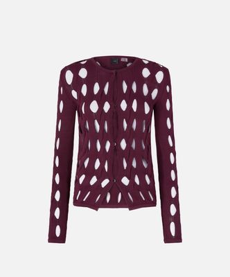 CARDIGAN CORTO TRAFORATO