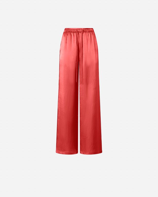 PANTALONI PALAZZO IN SATIN