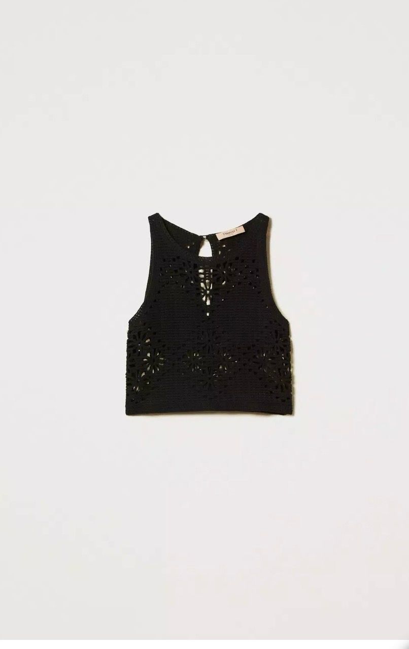 TOP IN MAGLIA CROCHET