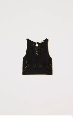 TOP IN MAGLIA CROCHET
