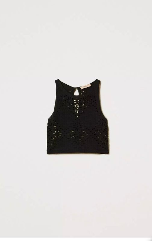 TOP IN MAGLIA CROCHET