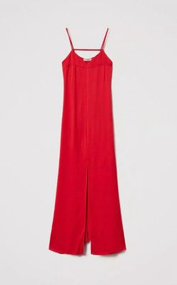ABITO LUNGO IN CRÊPE SATIN