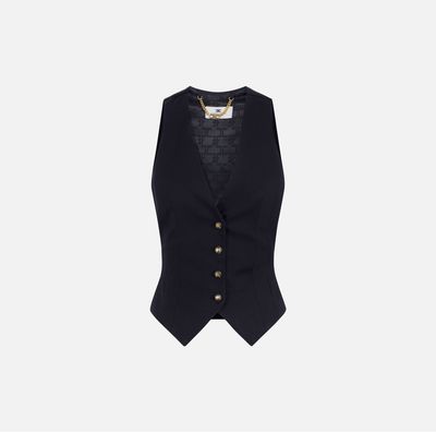 GILET IN GAMBARDINA DI COTONE