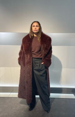 CAPPOTTO CON TEXTURE EFFETTO PELO