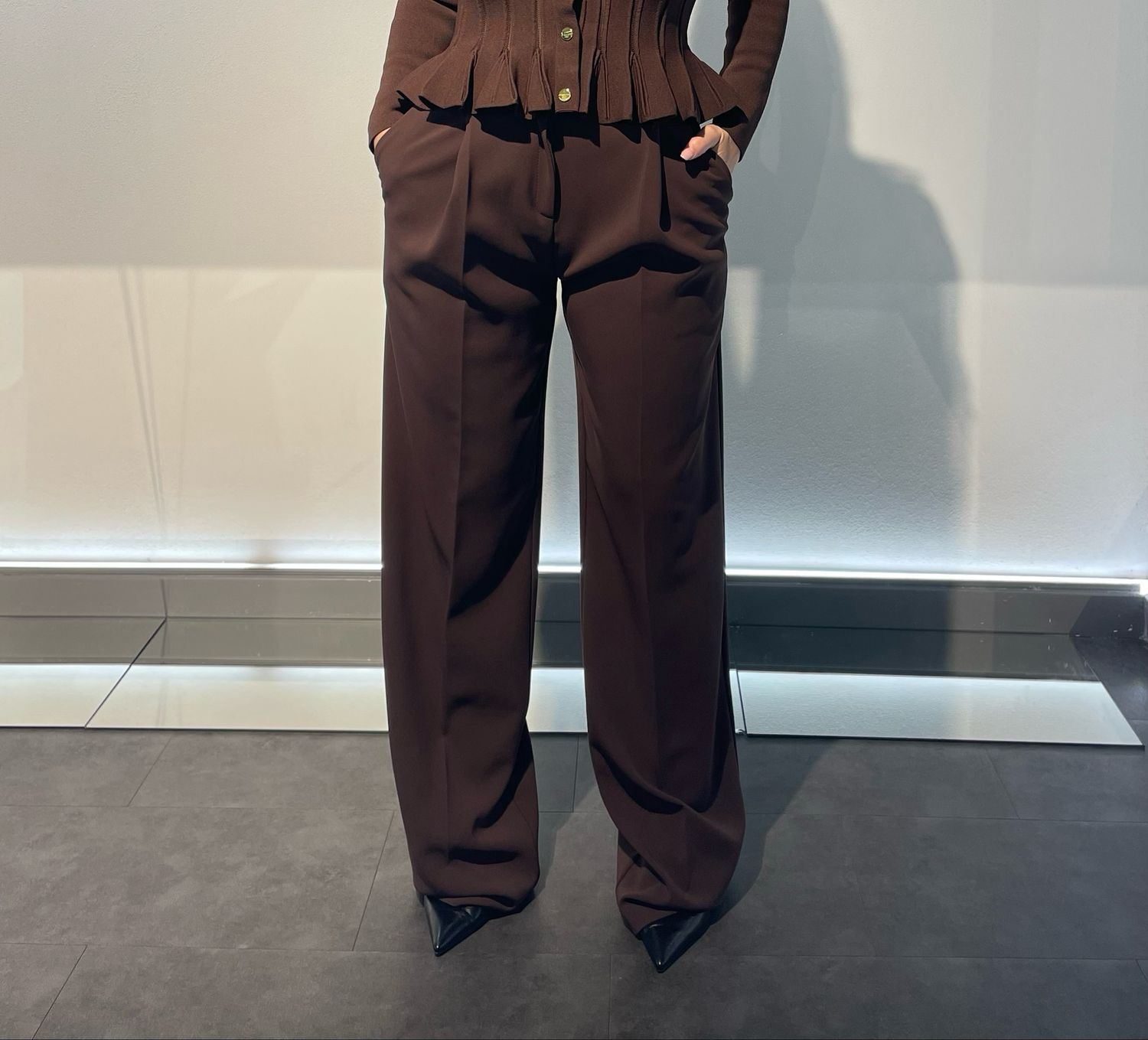 PANTALONI IN CRÊPE LEGGERO