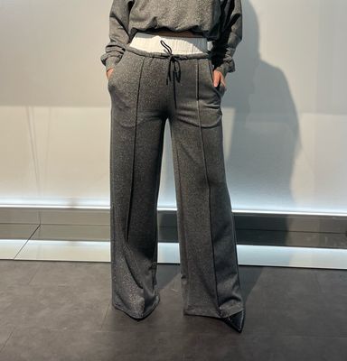 PANTALONE CON ELASTICO A CONTRASTO