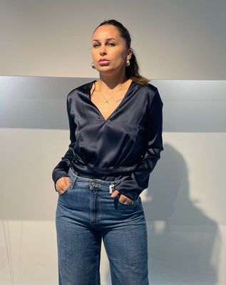 BLUSA IN SATIN