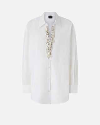 CAMICIA CON APPLICAZIONI GIOIELLO