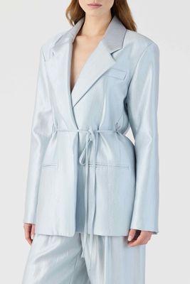 BLAZER CELESTE