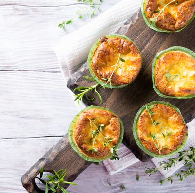 Zalm en prei mini quiche