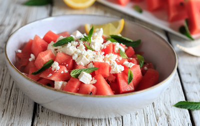 Watermeloen salade met feta (V)