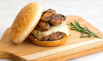 Brioche burger champignons