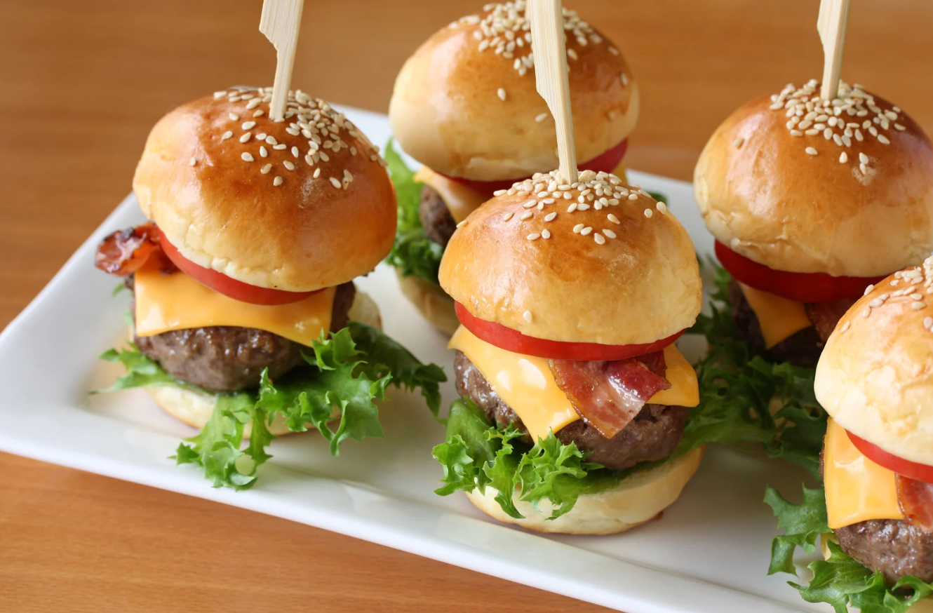 Mini hamburger (optioneel vega)