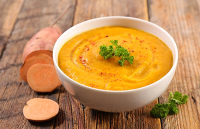 Zoete aardappelsoep (V+)