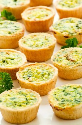 Ricotta en spinazie mini quiche