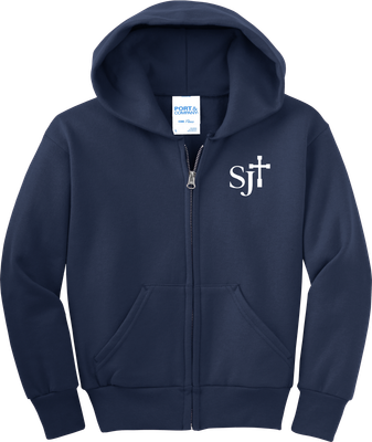 Full Zip Fleece with White logo