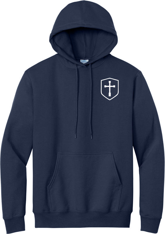 Pullover Hoody with White Shield