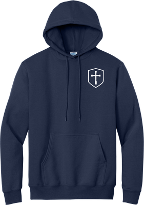 Pullover Hoody with White Shield