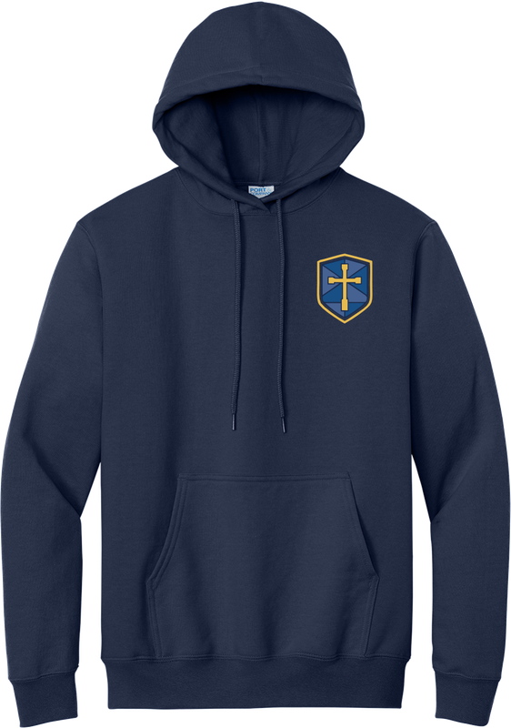 Pullover Hoody with Blue Shield