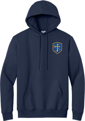 Pullover Hoody with Blue Shield