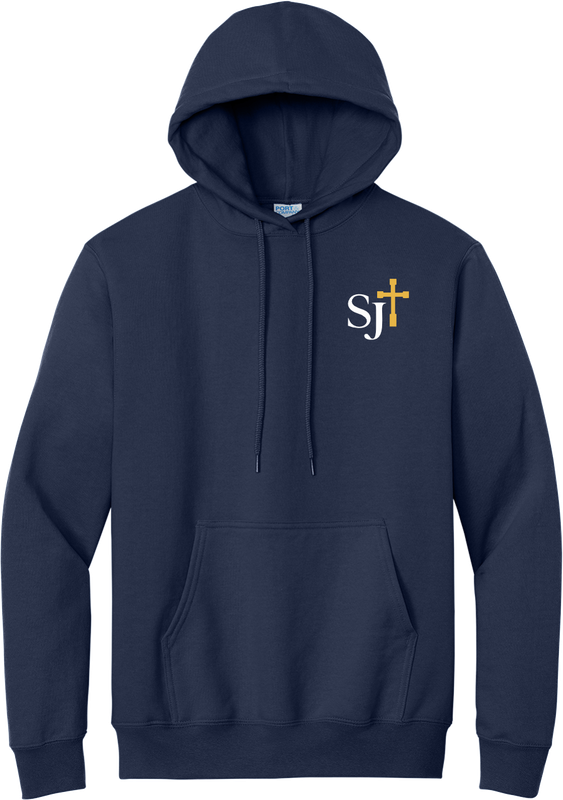 Pullover Hoody with White/Gold Logo