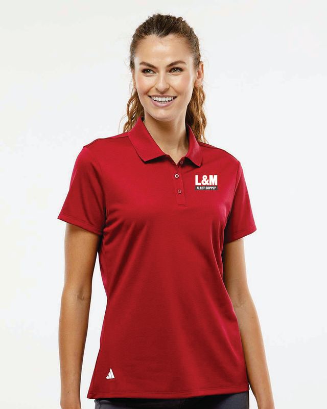 Adidas Women's Performance Piqué Polo - A431RED