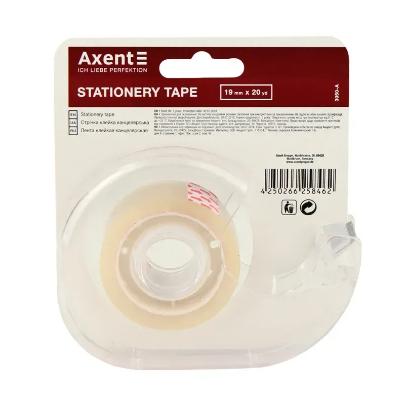 TAPE - STATIONERY TAPE WITH DISPENSER 3050-A  AXENT