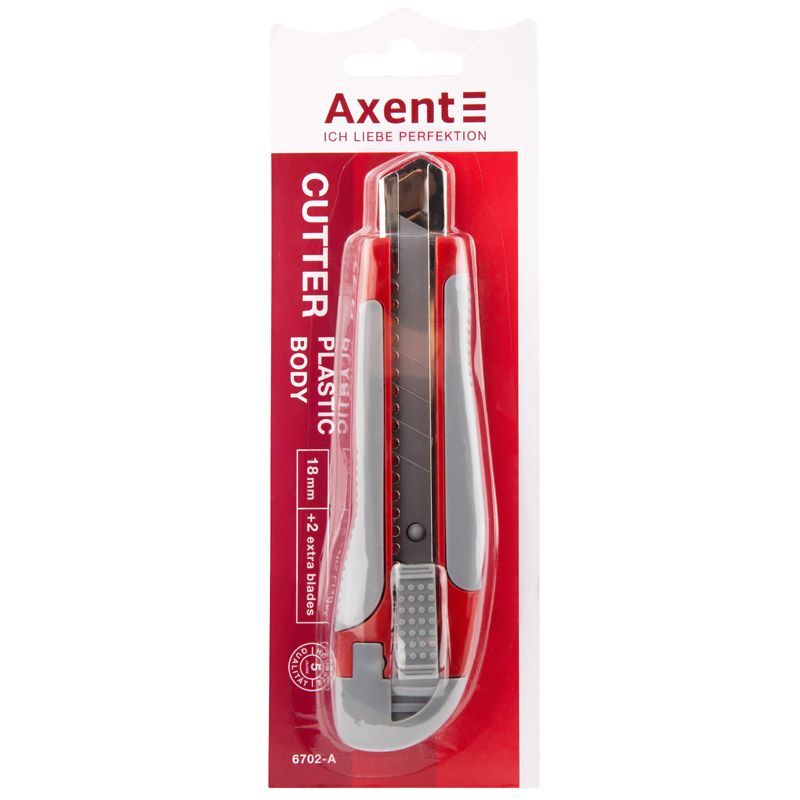 CUTTER - BLADE CUTTER 18 MM -PLASTIC /BLISTER 6702-A  AXENT