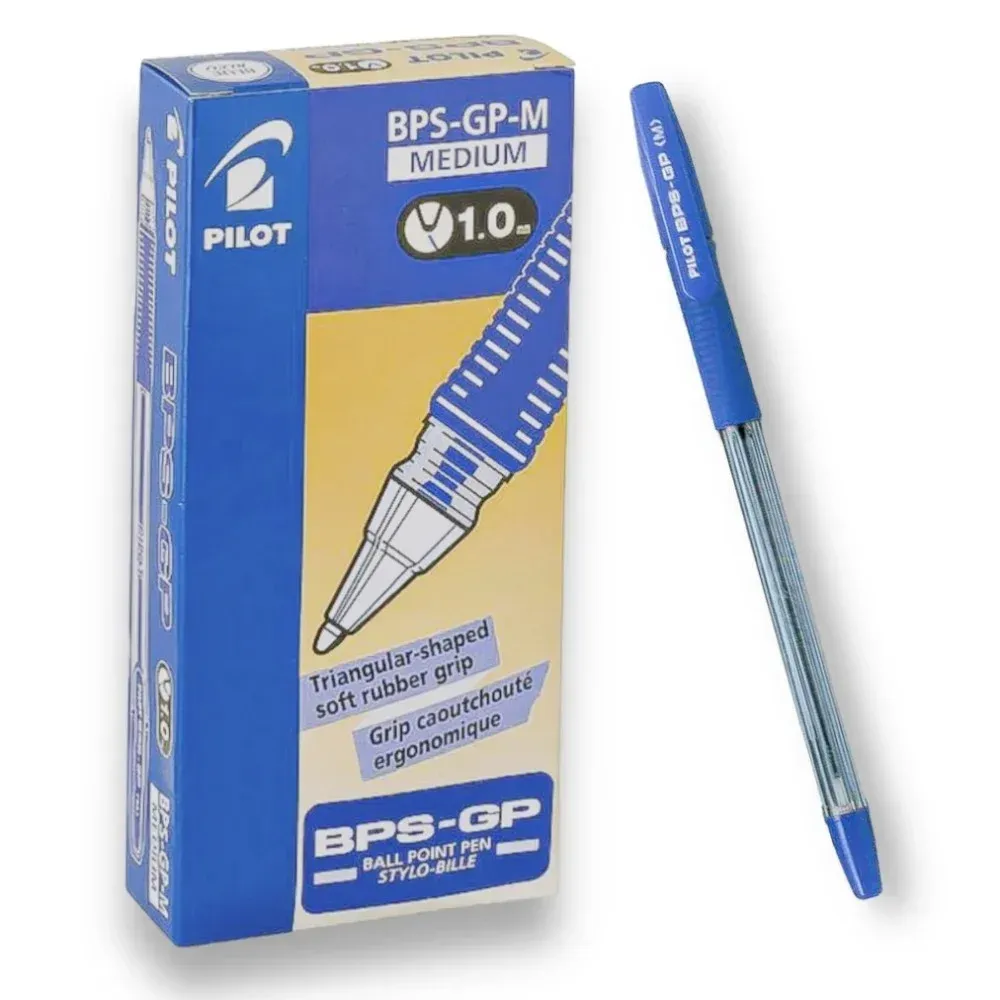 PEN - SUPER GRIP LIGHT MEDIUM INK COLOR BLUE  1.0 BALL BPP-GPL-M-L BRAND PILOT
