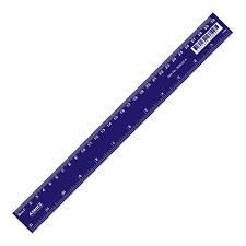 RULER PLASTIC 30 CM COLOR BLUE 7630-02-A  AXENT