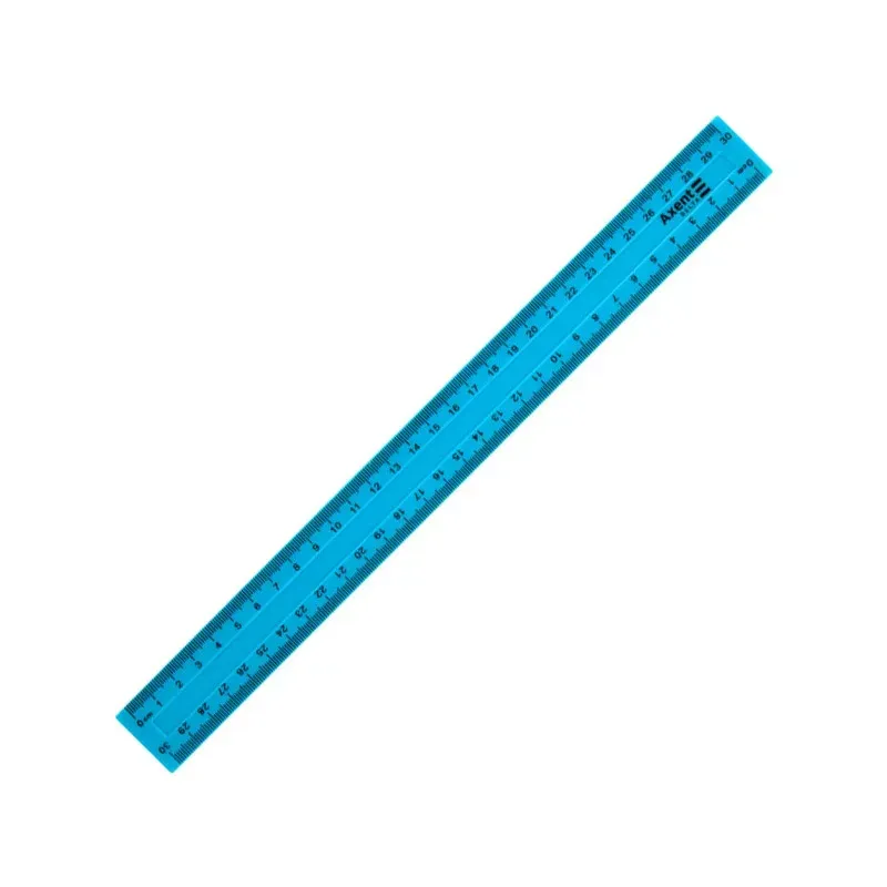 RULER PLASTIC 30 CM COLOR  BLUE D9800-03 AXENT