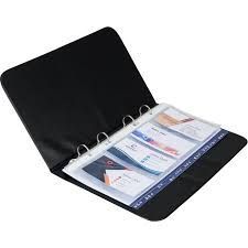 BRIEFCASE -  BUSINESS CARD HOLDERS WITH RINGS 2503-01-A  AXENT