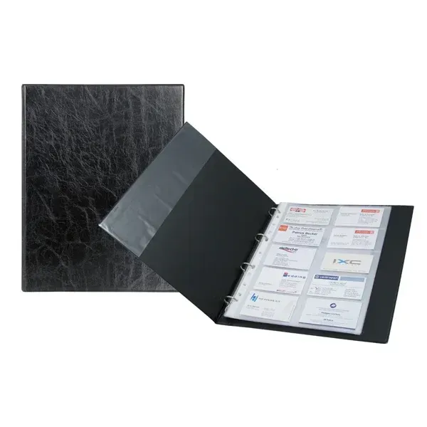 BRIEFCASE -   BUSINESS CARD HOLDERS WITH RINGS 2504-01-A AXENT