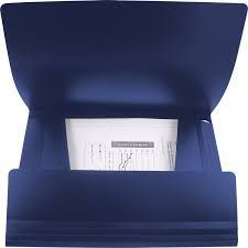FOLDER - FOLDER WITH ELASTIC BANDS A4 BLUE 1508-02-A  AXENT