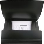 FOLDER - FOLDER WITH ELASTIC BANDS A4 BLACK 1508-01-A  AXENT