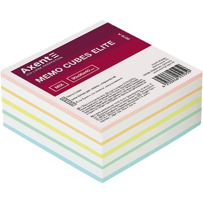 PAPER - MEMO CUB UNGLUED 90X90X40 MIX COLOR- 8016-A  AXENT