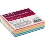 PAPER - MEMO CUB GLUED 90X90X40 MIX COLOR  8025-A  AXENT