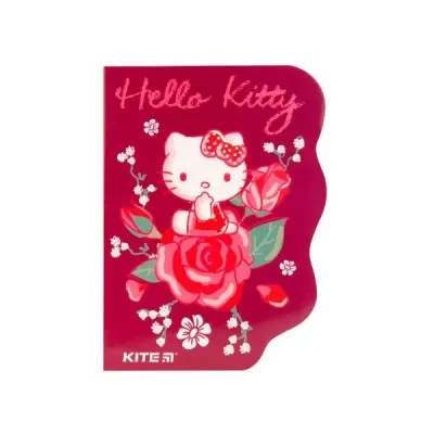 NOTEBOOK - Notebook with figured cutting Kite Hello Kitty A6, 60 sheets, cage HK19-223 KITE