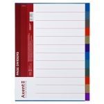 PAGE DIVIDERS - PAGE DIVIDERS 12 MIX COLOR  SIZE A4 PP PANDA