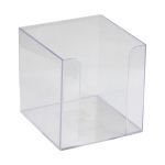 DESK ORGANIZERS -CUBE FOR MEMO PAPER COLOR TRANSPARENT  D4005-27 AXENT