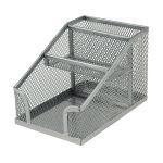DESK ORGANIZERS -STAND-ORGANIZER 3 COMPARTMENTS COLOR SILVER  2118-03-A AXENT