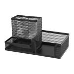 DESK ORGANIZERS -STAND-ORGANIZER 3 COMPARTMENTS COLOR BLACK 2116-01-A AXENT