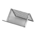 DESK ORGANIZERS  - BUSINESS CARD STAND SILVER  2114-03-A AXENT