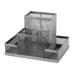 DESK ORGANIZERS  -STAND-ORGANIZER SILVER 2117-03-A AXENT